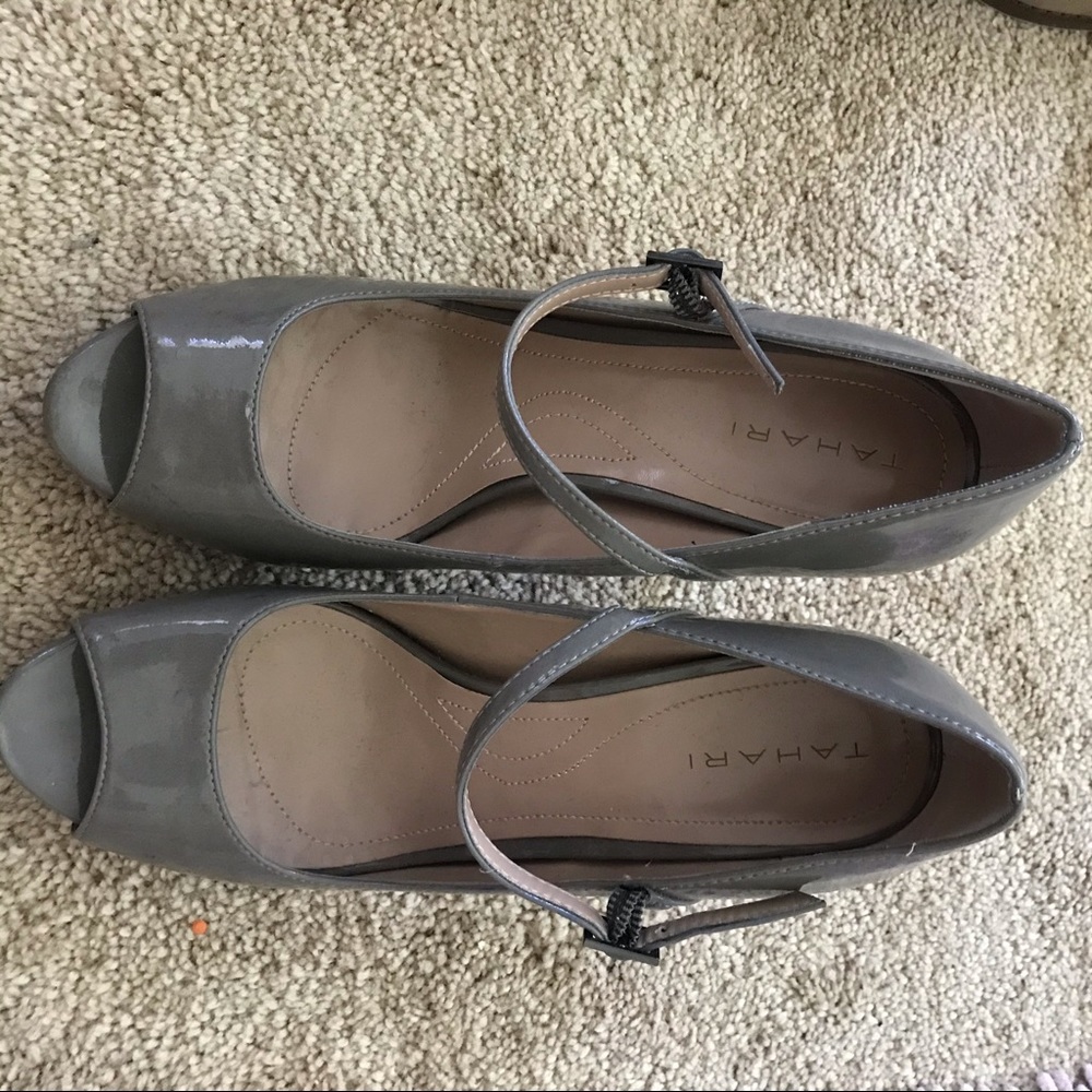 Open toed tahari heels